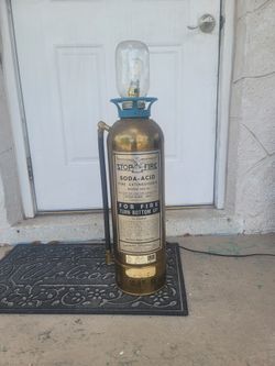 Vintage Fire Extinguisher Lamp