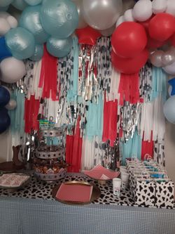 Fringe backdrop 6ft x 5ft