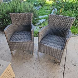 World Market Wicker Chairs Set Of Two