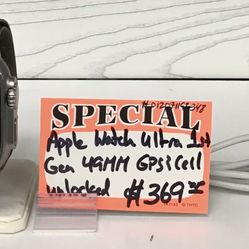 Apple Watch Ultra 1st Gen 49mm GPS & Cell Unlocked 
