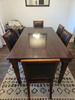 Dining room table and chairs