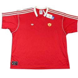 adidas Manchester United 24/25 Red Terrace Icons Jersey Size 2XL JF0386 New