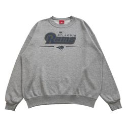VINTAGE ST LOUIS RAMS SWEATSHIRT MENS XL GRAY CREWNECK PULLOVER LA LOS ANGELES