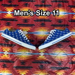 MLB Kansas City Royals Unisex Blue Sneakers Shoes Men Size 11 Women Size 12.5