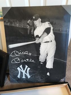 Mickey Mantle (replica) Wall Hanging Art