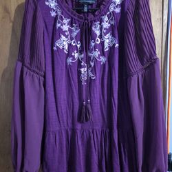 Magenta Longsleeve Top