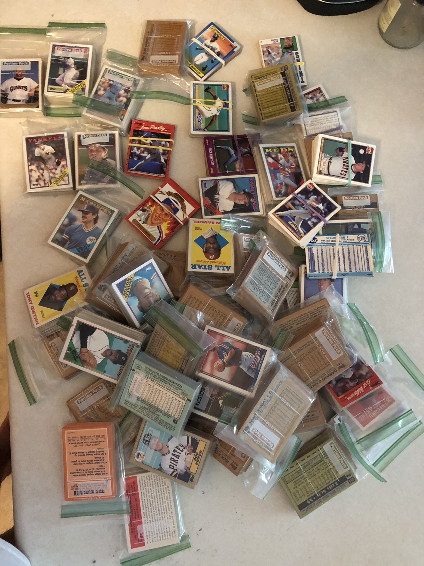 Baseball Cards LOT around 60 bags
