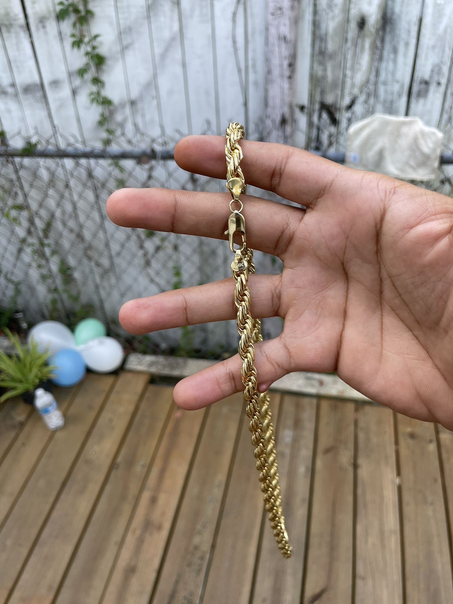 14k 8mm Rope Chain