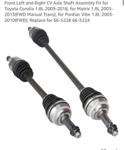 Axle front right & left
