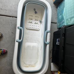 Portable Folding Bathtub – Adult Soaking Tub – Like New