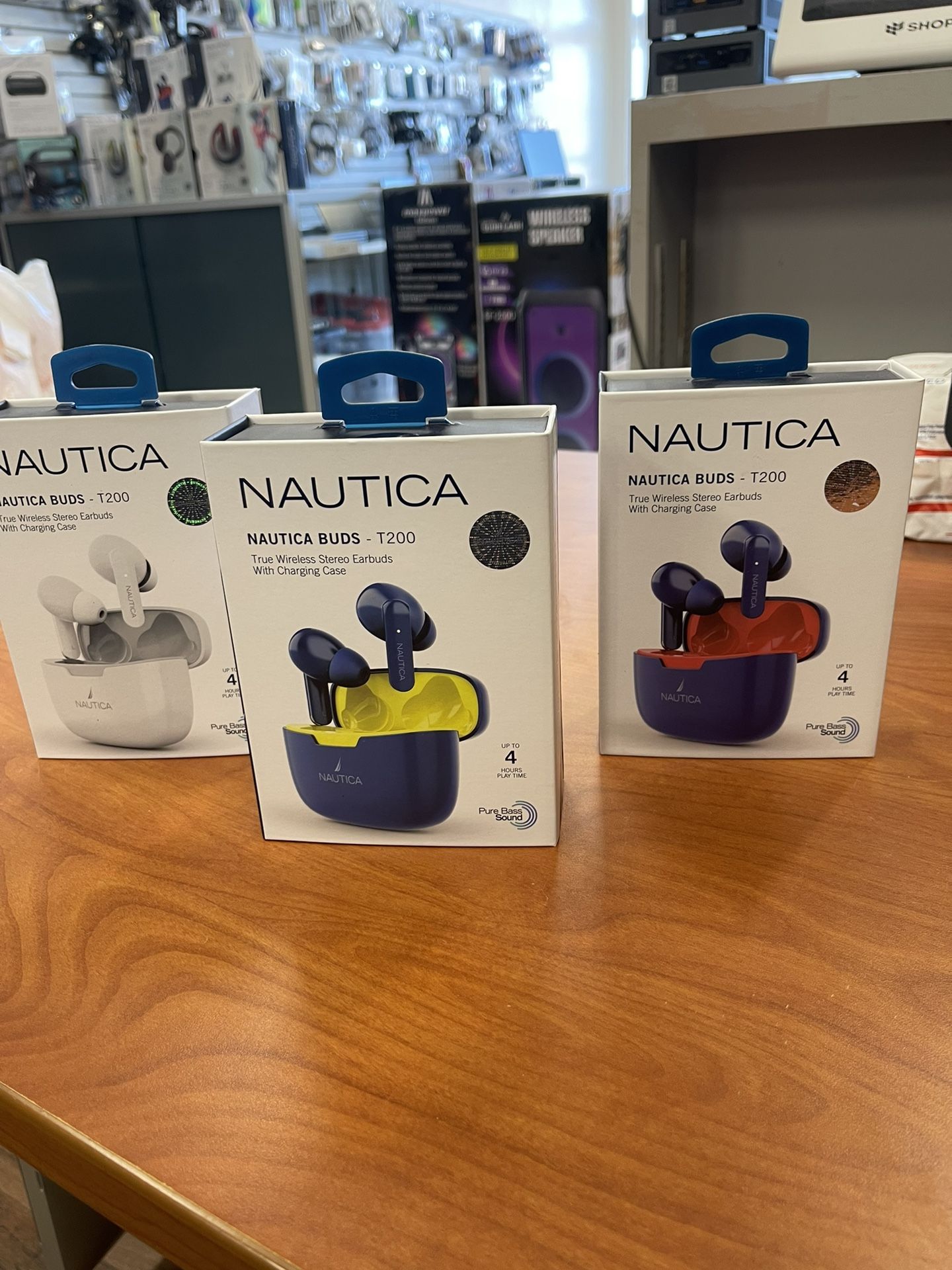 Nautica Buds T200, True wireless Strereo Earbuds with charging case $35 each, Orginal Nautica Brand 