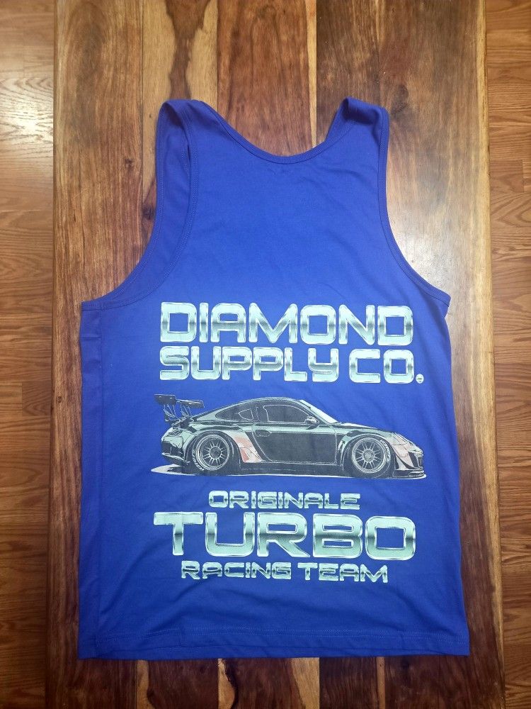 Men's Diamond Supply Co. Blue Tank-Top