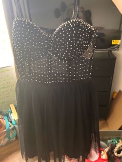 Sparkling little black dress