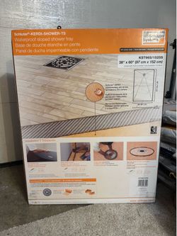 Schluter-KERDI Waterproof sloped shower tray with Off-center drain