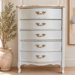 Awesome shabby distressed French Provincial style dresser