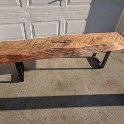 Live Edge Bench