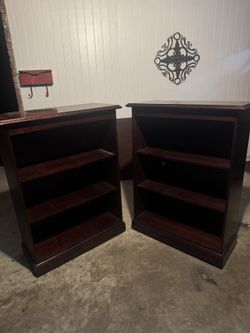 2 Wooden Bookcases