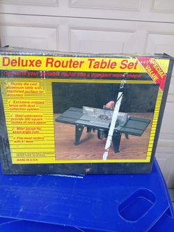 Deluxe Router Table Set