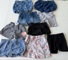 12 month baby girl shorts bundle