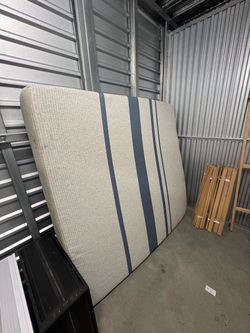 King size bed frame and mattress