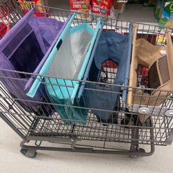 🥚 4 Reusable Grocery Bags w/ Insulated Bag & Egg Holder