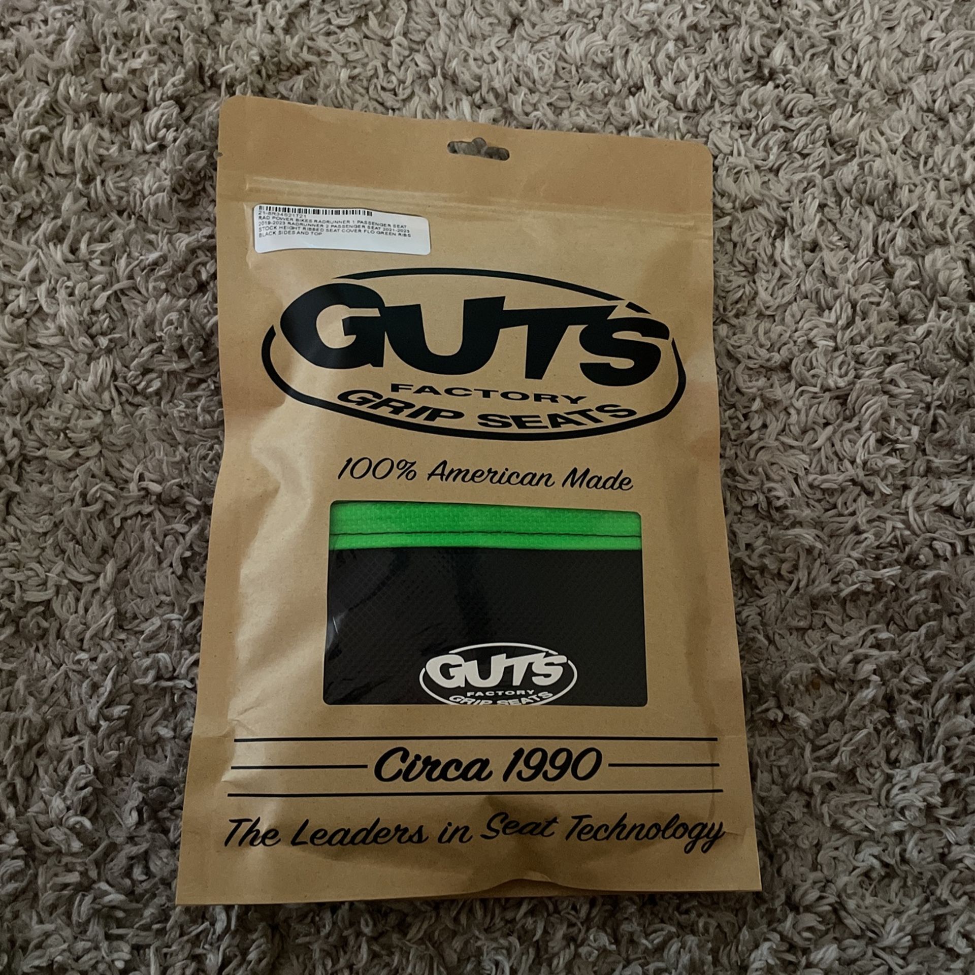 Guts Seat Cover For Radrunner Brand New Unopened