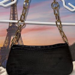 Leather Purse With Chain Strap