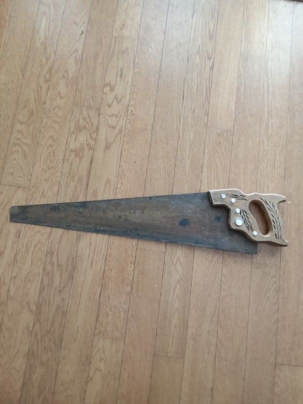 Old Vintage Disston Hand Saw