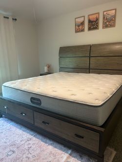 California King Storage Bed set
