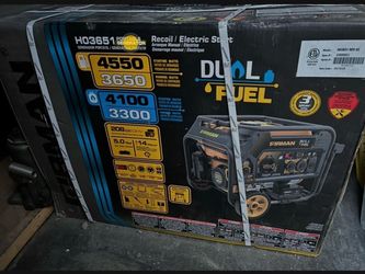 NEW Firman H03651 Dual Fuel Generator 4550W Electric Start