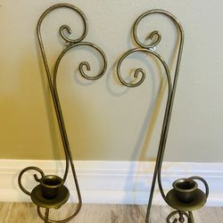 SET OF 2 wall candle holders HOME INTERIORS