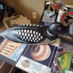 Wood Carved Loon