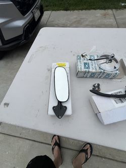 Vw Bug Rear View Mirror Painted Black ( Functional) $40