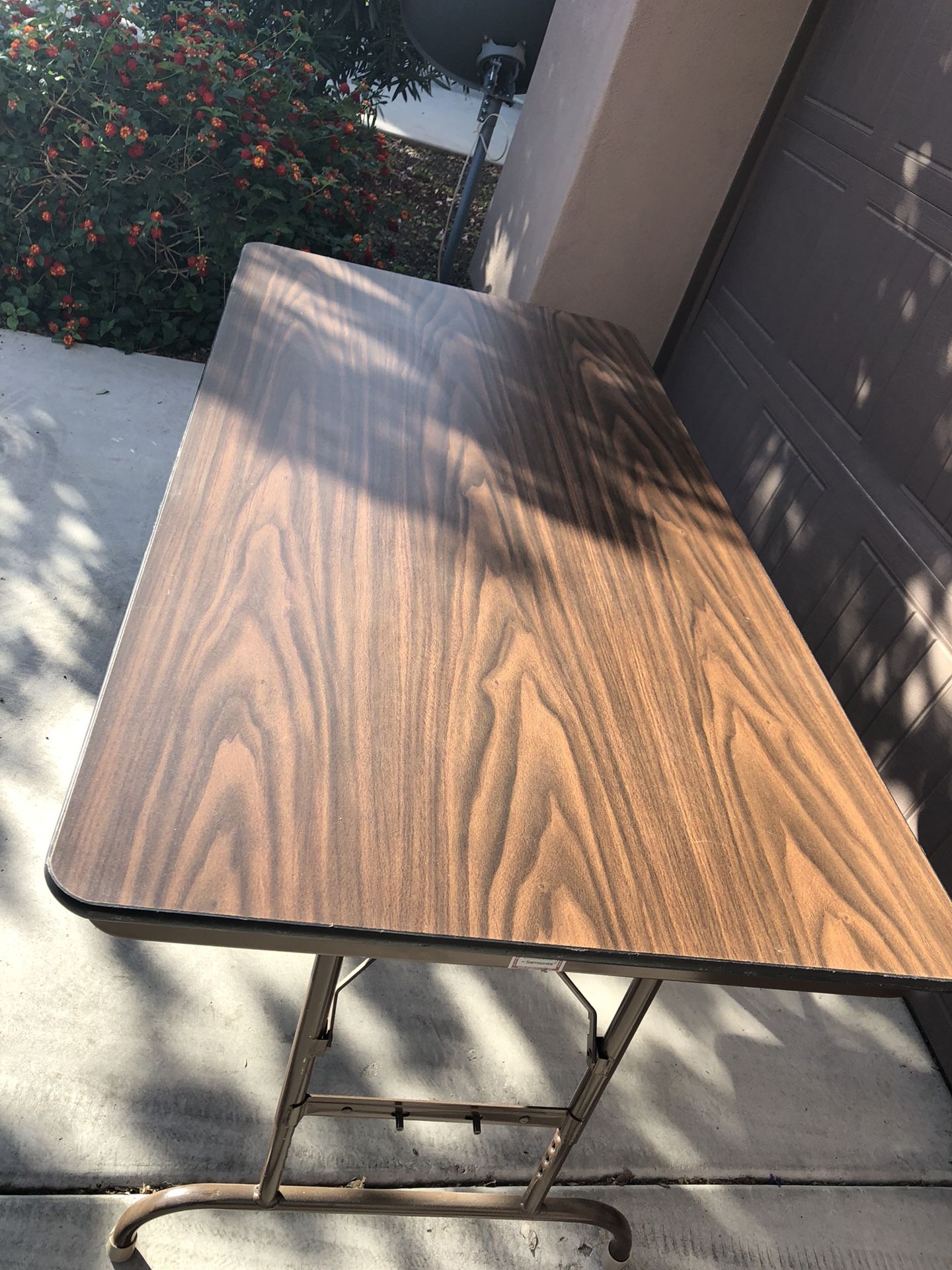 vintage fort smith samsonite folding table 60” x 30” banquet