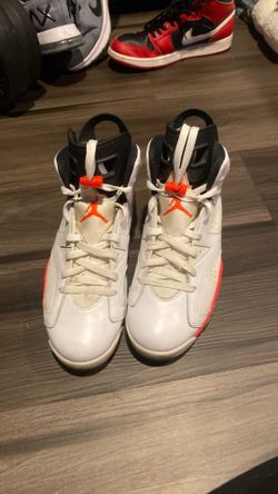 Size 10 Nike Air Jordan 6 Retro "White Infrared"