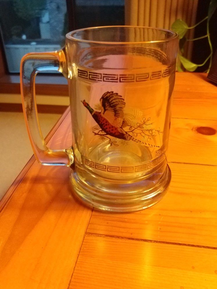 Vintage 70s Pheasant Mug