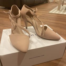 Dusty Rose Pink Heel With Ankle Strap