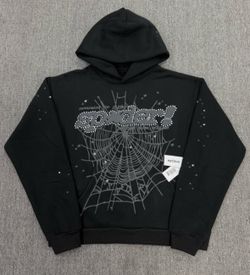 All black spider hoodie