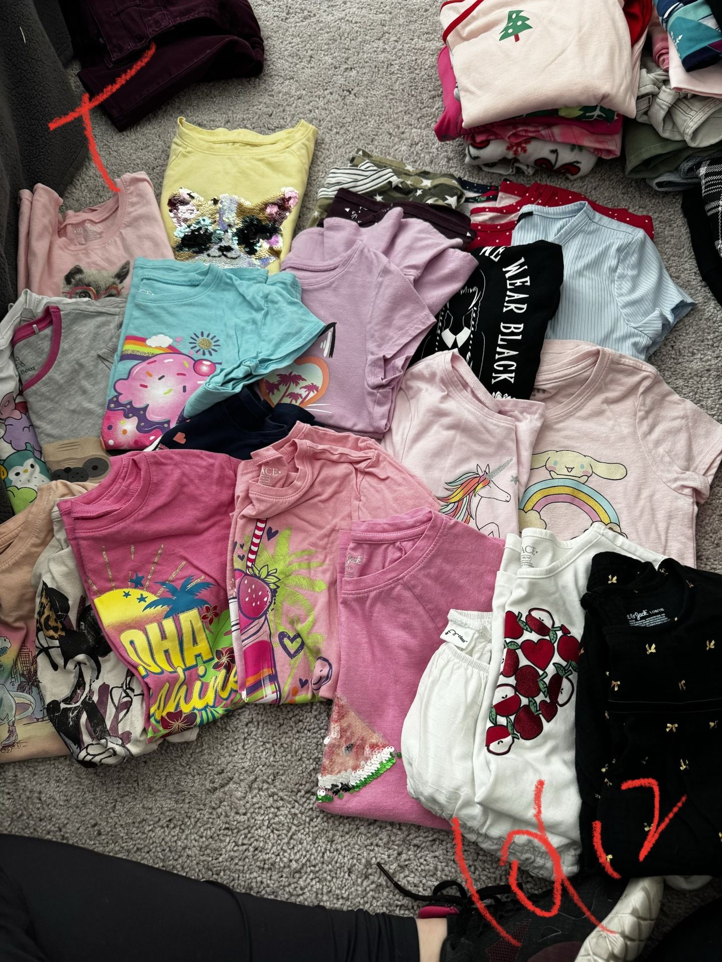 Girls 10/12 Size Shirts