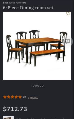 6 Piece  Dining Room set.