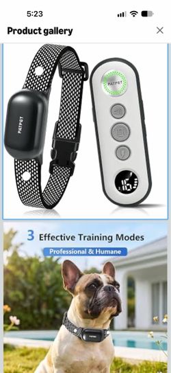 Dog collar with remote control