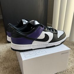 Nike Dunk Low By You Purple/White “Court Purple”. Made with all premium leather. Size (9)Men. Brand New.