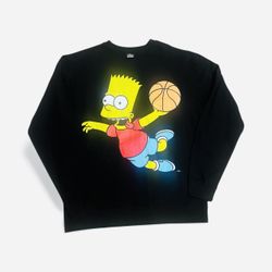 The Simpsons x Chinatown Market “Air Bart” large Crewneck Sweatshirt NWOT