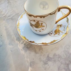 Vintage Cherry Co Cup And Saucer 
