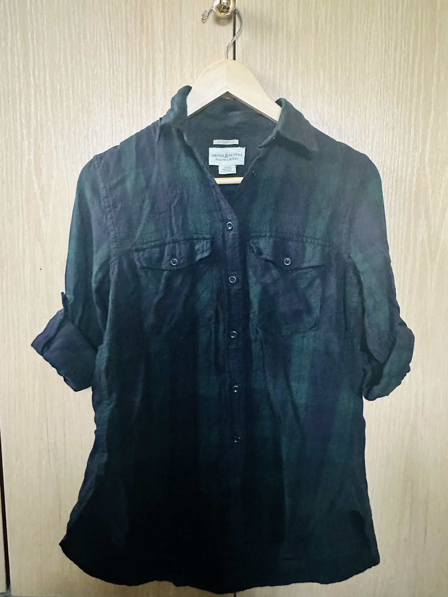 Polo Ralph Lauren Blackwatch Plaid Shirt (size xs)