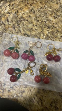 Coach Cherry Bag Charm Keychains – Lot of 5