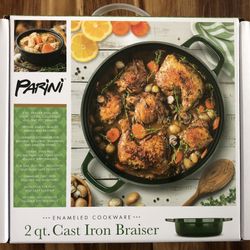 2 qt. Cast Iron Braiser - Brand New In Box!