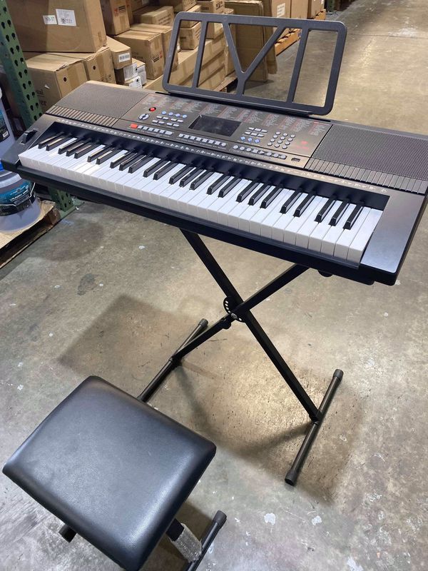 🔥🎹🎁 New 61-Key Electronic Keyboard with USB Port with Stand and Bench Included 🎁🎹🔥