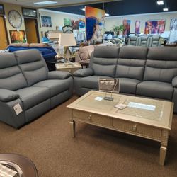 Brand New Genuine Leather Power Reclining Sofa Loveseat Set