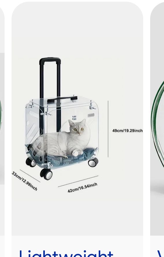 Cat Carrier Or Small Dog clear 